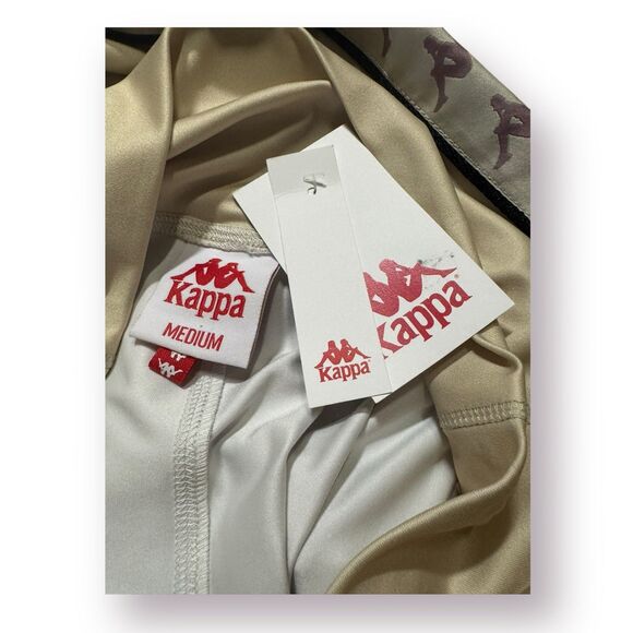 Kappa Cream Colored Tapered Joggers Women’s Size Medium Retro BNWT - Picture 3 of 3